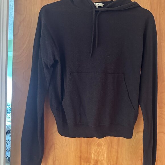 Tibi Skinlike Mercerized Wool Shrunken Hoodie - Picture 6 of 7